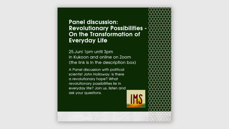 Veranstaltung: Revolutionary Possibilities. On the Transformation of Everyday Life Revolutionary Possibilities. On the Transformation of Everyday Life