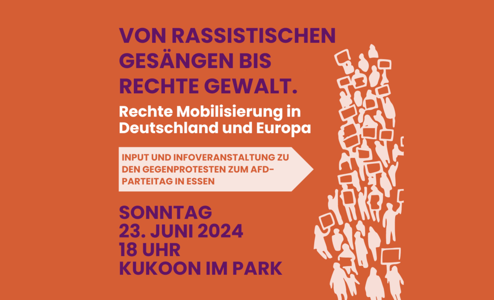 Veranstaltung: Von rassistischen Gesängen bis rechter Gewalt. Rechte Mobilisierung in Deutschland und Europa Von rassistischen Gesängen bis rechter Gewalt. Rechte Mobilisierung in Deutschland und Europa