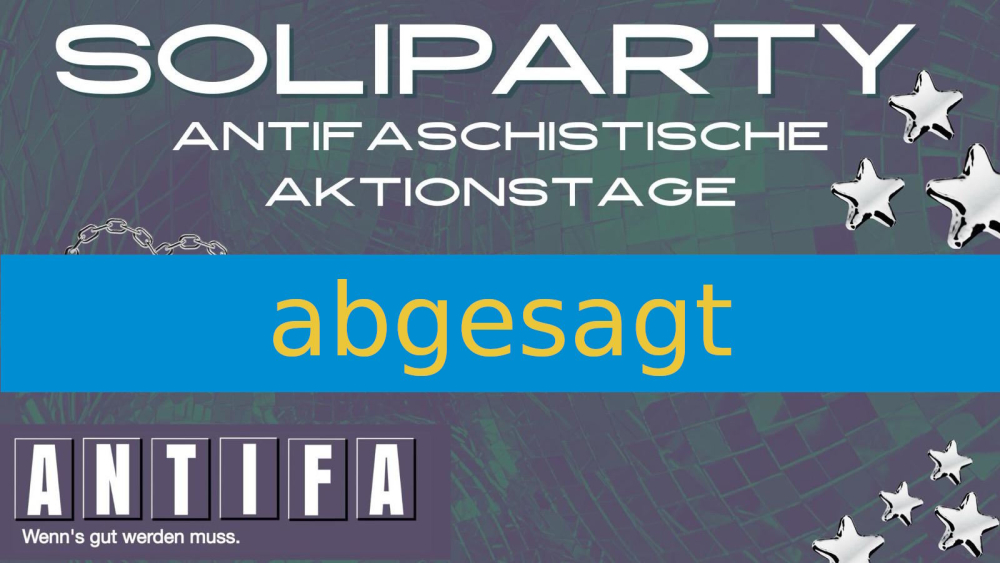 abgesagt: Soli-Party Antifaschistische Aktionstage 2026